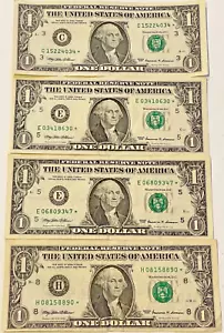 BILLETES DE LA RESERVA FEDERAL $1.00 UN DÓLAR *ESTRELLA* BILLETES CIRCULADOS 1999 TÚ ELIGES UNO - Imagen 1 de 2