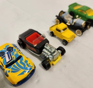 Vintage Plastic Metal Die Cast Cars Toy Models Hot Wheels tootsie Car Lot of 6 - Picture 1 of 11