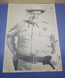 Dodge Boys Sheriff Joe Higgins signiertes Poster Foto - raue Form - 12" x 16" - Bild 1 von 10