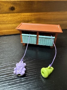 Fisher Price Loving Family Dollhouse Vintage 2005 Mattel Coffee Table Baskets - Picture 1 of 6