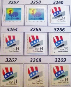 H-Rate Complete Basic Set of 9 MNH Scott’s from 3257 to 3269 - Picture 1 of 3