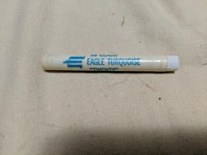 Vintage Eagle Turquoise Pencil Lead Refills “Twenty” 18 In Tube 2H FREE SHIP - Imagen 1 de 3