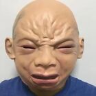 Costumes Latex Mask Crying Baby Mask Crying Face Mask Full Head for Adults