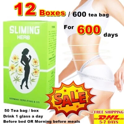 T3 SLIM MING HIERBA ALEMANA DESINTOXICACIÓN QUEMAR CONTROL DE PESO TÉ ENVÍO RÁPIDO 12 Cajas Vender Foto 1 de 4