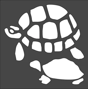 8"x8" Clear Plastic Stencil - Turtle (SC385) - Picture 1 of 2
