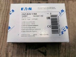 EATON FAZ-B20/1-NA Schutzschalter 1 Packung = 2Stück - Bild 1 von 1