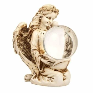 Amlong Crystal Angel Statue Figurine and Clear Crystal Ball with Gift Box - Picture 1 of 5