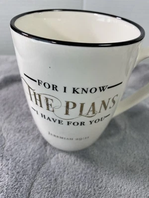 I Know The Plans Jeremiah 29:11 Ceramic Christian Coffee Mug  - Image 1 of 3