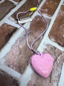 Vintage 1994 Polly Pocket McDonalds Pink Heart Locket Necklace Bluebird Toys - Picture 1 of 5
