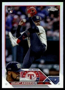 2023 TOPPS CHROME UPDATE GRANT ANDERSON RC TEXAS RANGERS #USC161 REFRACTOR - Picture 1 of 2