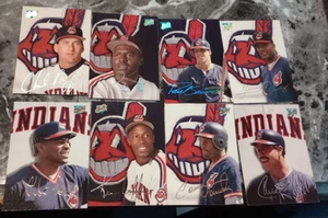 CLEVELAND INDIANS 1993 STUDIO Team Set 8 CARLOS BAERGA Albert Belle - Foto 1 di 1