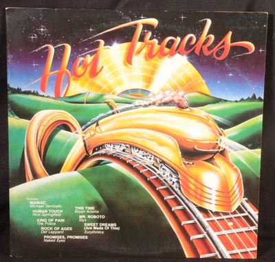 K-Tel Hot Tracks Record LP Def Leppard Styx Naked Eyes Billy Idol Eurythmics - Image 1 of 4