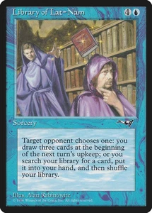 1x Library of Lat-Nam - LP - Alliances - SPARROW MAGIC mtg - Picture 1 of 1