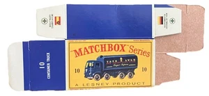 Matchbox #10 Container Truck ‘61-‘65 Type D Repro Box - Picture 1 of 2