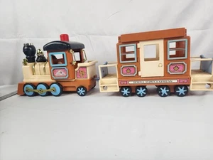Vintage 1986 Tonka Maple Town Express TRAIN & RAIL CAR Set ohne Figuren - Bild 1 von 5