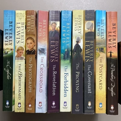 Lot of 10 Beverly Lewis Mixed Amish Fiction Christian Romance Novels Paperback Foto 1 de 4