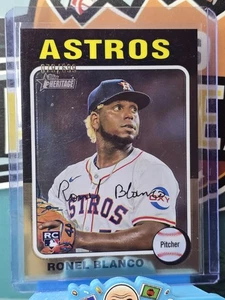 2024 Topps Heritage Chrome #612 Ronel Blanco Houston Astros RC /699 - Picture 1 of 2