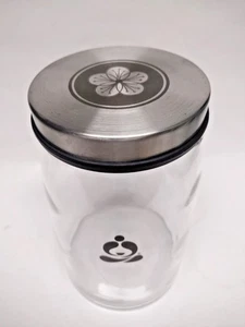 TEAVANA Perfect TEA Rock SUGAR GLASS CANISTER JAR 48 oz With STAINLESS LID - Picture 1 of 1
