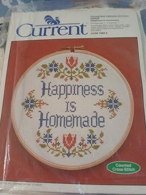  Current DMC Happiness is Homemade KIT Counted Cross Stitch #7085-3 - Image 1 of 2