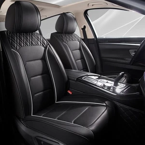 For BMW X1 X2 X3 X4 X5 X6 X7 IX 5-Seat Full Coverage PU Leather Car Seat Covers - Imagen 1 de 10