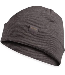 New Beanie Men & Women Merino Wool Blend Ribbed Knit Winter Grey Gray Snow Cap - Picture 1 of 9