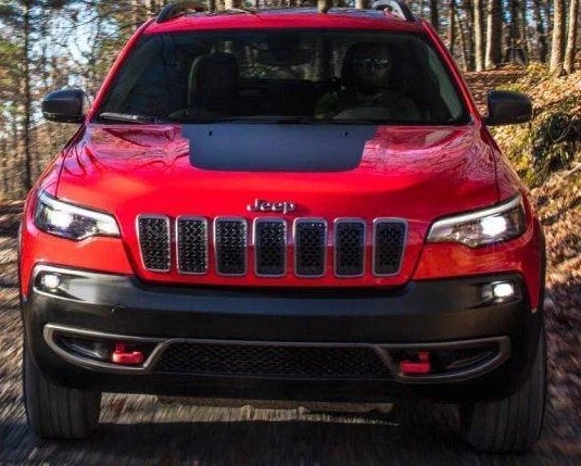 Hood Stripe Fits: 2014-2024 Jeep Cherokee T-HAWK Trailhawk 3M Graphics Decals - Image 1 of 4