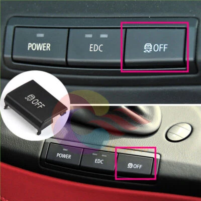1x Front Center DSC （OFF）Switch Button Cover Cap For BMW M3 E90 E92 E93 2005-13 - Image 1 of 4