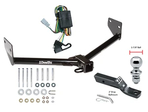 Trailer Tow Hitch For 03-04 Honda Element Complete Package w/ Wiring 1-7/8" Ball - Picture 1 of 8