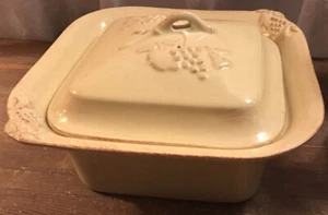Casa Stone Casafine Madeira Harvest Fine Portuguese Stoneware Casserole Yellow - Picture 1 of 11