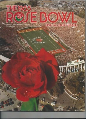 1985 Ohio State Southern Cal USC Rose Bowl college football program v/g - Image 1 of 4