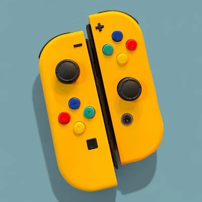 Beautiful Yellow Custom Original Nintendo Switch Joycon Controller 🟡🔵🔴🟢 - Image 1 of 4