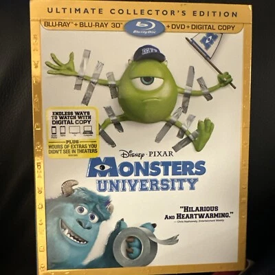 Monsters University (Blu-ray + DVD, 2013) Collector's Edition w/ Slipcover - Image 1 of 3