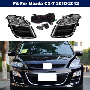 Juego de faros antiniebla de parachoques delantero con interruptor de arnés de cubierta para Mazda CX-7 2010-2012 - Imagen 1 de 15