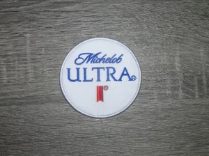 Michelob Ultra Beer Embroidered Iron On Patch 3.25" x 3.25" - Picture 1 of 2