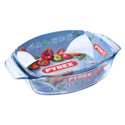 Pyrex Pirofila Vetro borosilicato (35x24x7cm) ovale Trasparente 411B000 7646 - Immagine 1 di 2