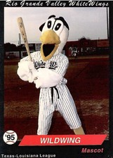 1995 Rio Grande Valley Whitewings Wildwing Mascot Trading Card
