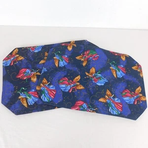 Juego de 2 manteles individuales azul oscuro Christmas Angel Winged Herald Stars 17,5" x 12,5" - Imagen 1 de 5