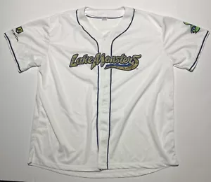 Vermont Lake Monsters Herren 2XL weiß leer Baseball Trikot Camouflage Champ Revision - Bild 1 von 10