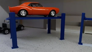 4 post model car lift 1:24 1:25 scale KIT  Diorama Assembly required - Picture 1 of 3