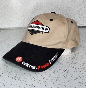 VINTAGE BRIGGS & STRATTON BEIGE & BLACK CENTRAL POWER SYSTEMS CAP HAT - Picture 1 of 7
