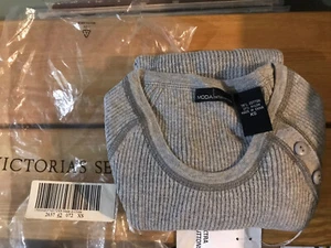 victorias secret moda international grau langarmshirt neu xs - Bild 1 von 2