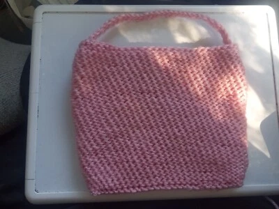 pink crochet cosmetics bag - Image 1 of 4