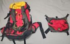 GUC Mountainsmith Crosscountry H2O Hiking XLarge Backpack BRIGHT RED & YELLOW