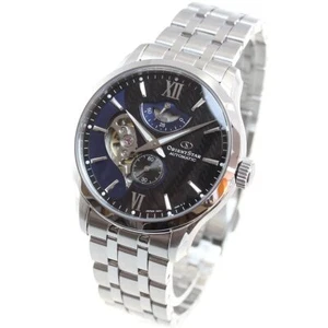 ORIENT STAR RK-AV0B03B Mehrlagig Skelett Mechanisch Automatik Uhr Marineblau Neu - Bild 1 von 9