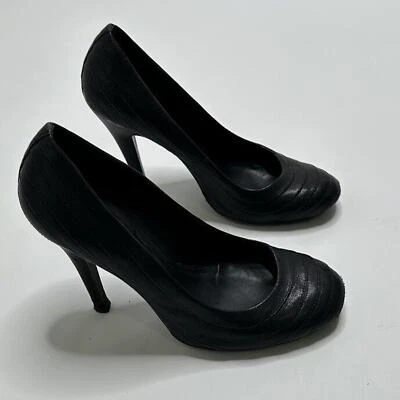Zapatos de tacón Tory Burch Doble Vida todo cuero negro talla 9M hechos en Brasil Foto 1 de 4