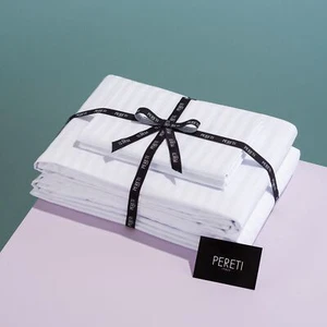 Pereti Italian Queen Sheet Set, 100% Cotton Sheets, Long Staple Satin Sheets ... - Picture 1 of 7