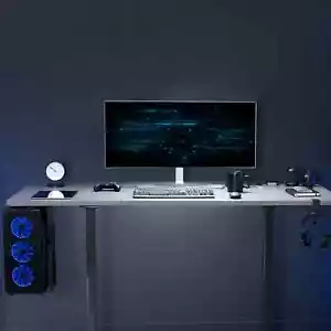 VIVO Adjustable Under Desk Gaming PC Mount Holds up to 33 lbs, Black, MOUNT-PC06 - Photo 1/4
