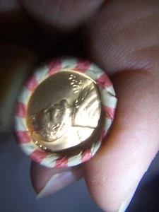 ROTOLO DI PENNY DI GRANO CON UN BU 1955-S MOSTRA PENNY DI GRANO - Foto 1 di 3