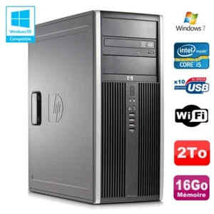 PC Tour HP Elite 8100 CMT Core I5-650 3.2Ghz 16Go Disque 2To Graveur WIFI Win 7 - Photo 1/2