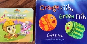 Orange Fish, Green Fish by Linda Kranz and Owl and Parrot on an Adventure Child - Picture 1 of 9